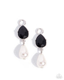 Poised Persuasion - Black - Paparazzi Accessories - Interchangeable Earring Charm- CHARM ONLY