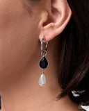 Poised Persuasion - Black - Paparazzi Accessories - Interchangeable Earring Charm- CHARM ONLY