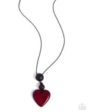 Cupid Cheers - Red - Paparazzi Accessories - Necklace