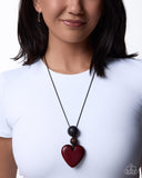 Cupid Cheers - Red - Paparazzi Accessories - Necklace