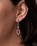 Swooning Sheen and Ecstatic Elegance- Red - Paparazzi Accessories - Interchangeable Earring Charm Set