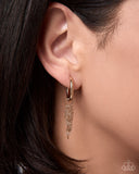 Cascading Call - Gold - Paparazzi Accessories - Interchangeable Earring Charm- CHARM ONLY