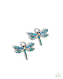 Dragonfly Date - Blue - Paparazzi Accessories - Interchangeable Earring Charm- CHARM ONLY