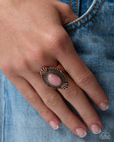 Natural Fan - Copper - Paparazzi Accessories - Ring