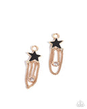 Swooning Sheen and Changeable Celebrity - Black - Paparazzi Accessories -Earring Interchangeable Charm Set