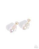 Swooning Sheen and Baroque Beauty - White - Paparazzi Accessories - Earring Interchangeable Charm Set