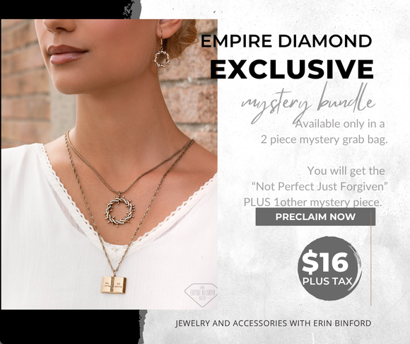 Forgiven in Faith plus mystery coordinating item- Gold- Paparazzi Accessories - 2 Piece Set