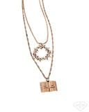 Forgiven in Faith plus mystery coordinating item- Gold- Paparazzi Accessories - 2 Piece Set