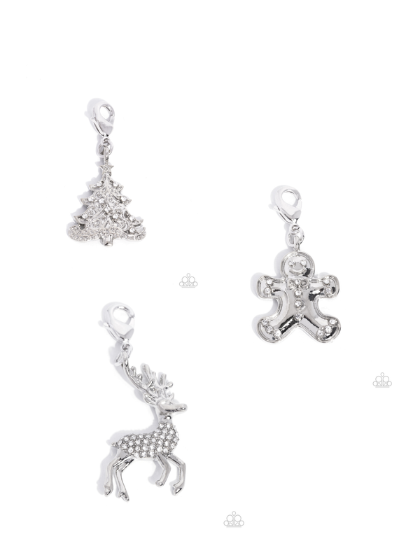 Elaborate Evergreen, Genuine Gingerbread, Leading Reindeer- Multi- Paparazzi Accessories- 3 Piece Set