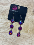 Reflective Rhinestones - Pink - Paparazzi Accessories - Earring - Jewelry with Erin Binford