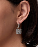 Swooning Sheen and Locket Lineup - Silver - Paparazzi Accessories - Earring Interchangable Charm Set