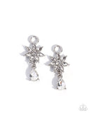 Swooning Sheen and Pursuing Polish - White - Paparazzi Accessories - Earring Interchangeable Charm Set