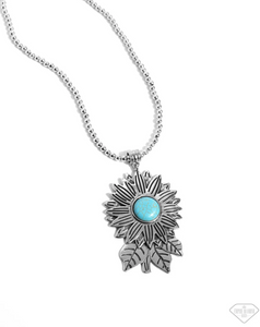 Sunflower Solstice- Blue- Paparazzi Accessories-  3 Piece Mystery Set - Jewelry with Erin Binford