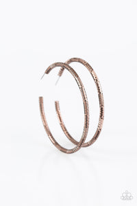 The Tough Girl - Copper - Paparazzi Accessories - Earring - Jewelry with Erin Binford