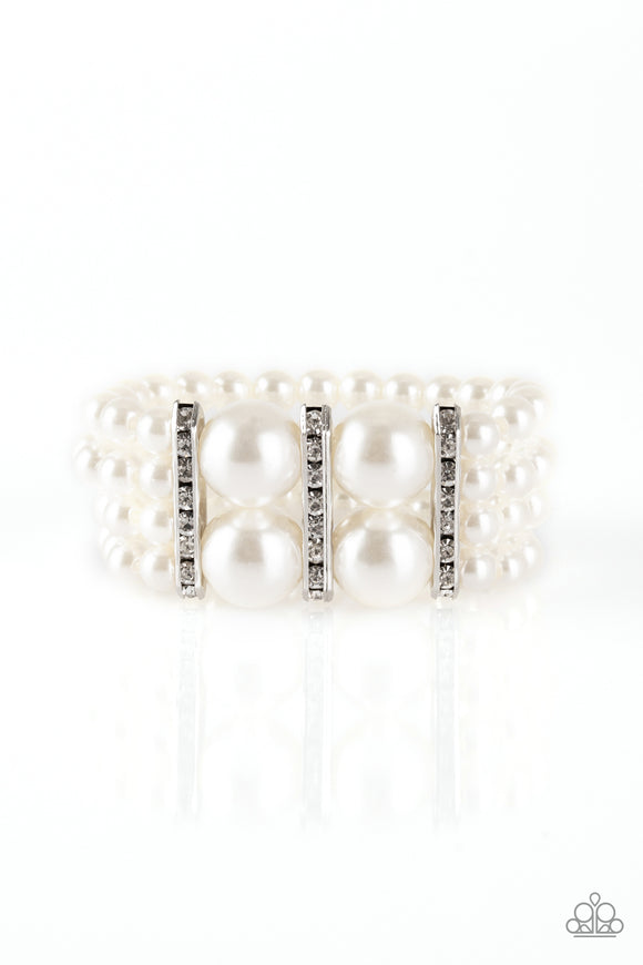 Romance Remix - White - Paparazzi Accessories - Bracelet - Jewelry with Erin Binford