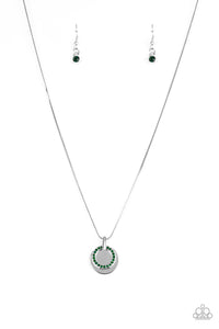 Front and CENTERED - Green - Paparazzi Accessories - Necklace - Jewelry with Erin Binford