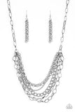 Color Bomb - Silver - Paparazzi Accessories - Necklace - Jewelry with Erin Binford