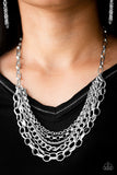 Color Bomb - Silver - Paparazzi Accessories - Necklace - Jewelry with Erin Binford