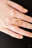 Give Me Space - Rose Gold - Paparazzi Accessories - Ring - Jewelry with Erin Binford