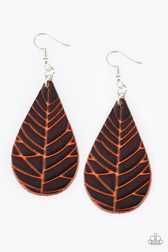 Nature Nouveau - Brown - Paparazzi Accessories - Earring - Jewelry with Erin Binford