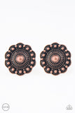 Foxy Flower Gardens - Copper - Paparazzi Accessories - Earring - Jewelry with Erin Binford