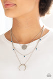 Lunar Lotus - Blue - Paparazzi Accessories - Necklace - Jewelry with Erin Binford