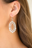 Trophy Shimmer - White - Paparazzi Accessories - Earring - Jewelry with Erin Binford