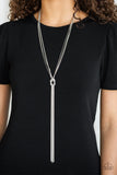 Forget Me KNOT - Silver - Paparazzi Accessories - Necklace - Jewelry with Erin Binford