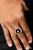 Alumni - Black- Paparazzi Accessories - Ring - Jewelry with Erin Binford