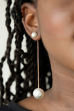 Extended Elegance - Gold - Paparazzi Accessories - Earring - Jewelry with Erin Binford