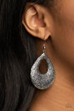 Flirtatiously Flourishing - Silver - Paparazzi Accessories - Earring - Jewelry with Erin Binford