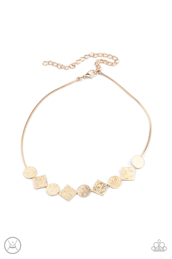 Dont Get Bent Out Of Shape - Gold - Paparazzi Accessories - Necklace - Jewelry with Erin Binford
