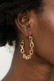 Stronger Together - Gold - Paparazzi Accessories - Earring - Jewelry with Erin Binford