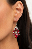 Stunning Starlet - Red - Paparazzi Accessories - Earring - Jewelry with Erin Binford