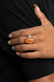 Mystical Mantra - Orange - Paparazzi Accessories - Ring - Jewelry with Erin Binford