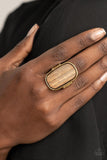 Reclaimed Refinement - Gold - Paparazzi Accessories- Ring - Jewelry with Erin Binford