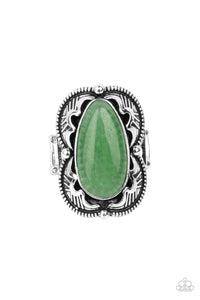 Mystical Mambo - Green - Paparazzi Accessories - Ring - Jewelry with Erin Binford