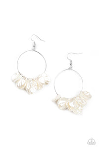 Sailboats and Seashells - White - Paparazzi Accessories- Earring - Jewelry with Erin Binford