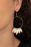 Sailboats and Seashells - White - Paparazzi Accessories- Earring - Jewelry with Erin Binford