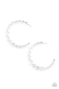 In The Clear - White - Paparazzi Accessories - Earring - Jewelry with Erin Binford