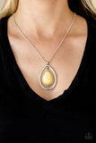 Here Today, PATAGONIA Tomorrow - Yellow - Paparazzi Accessories - Necklace - Jewelry with Erin Binford
