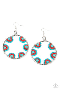 Off The Rim - Blue- Paparazzi Accessories - Earring - Jewelry with Erin Binford