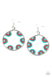 Off The Rim - Blue- Paparazzi Accessories - Earring - Jewelry with Erin Binford