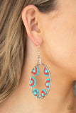 Off The Rim - Blue- Paparazzi Accessories - Earring - Jewelry with Erin Binford