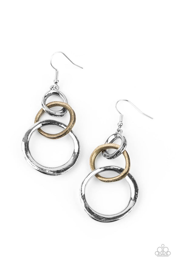Harmoniously Handcrafted - Silver - Paparazzi Accessories - Earring - Jewelry with Erin Binford