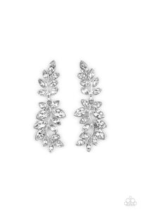 Frond Fairytale - White - Paparazzi Accessories - Earring - Jewelry with Erin Binford