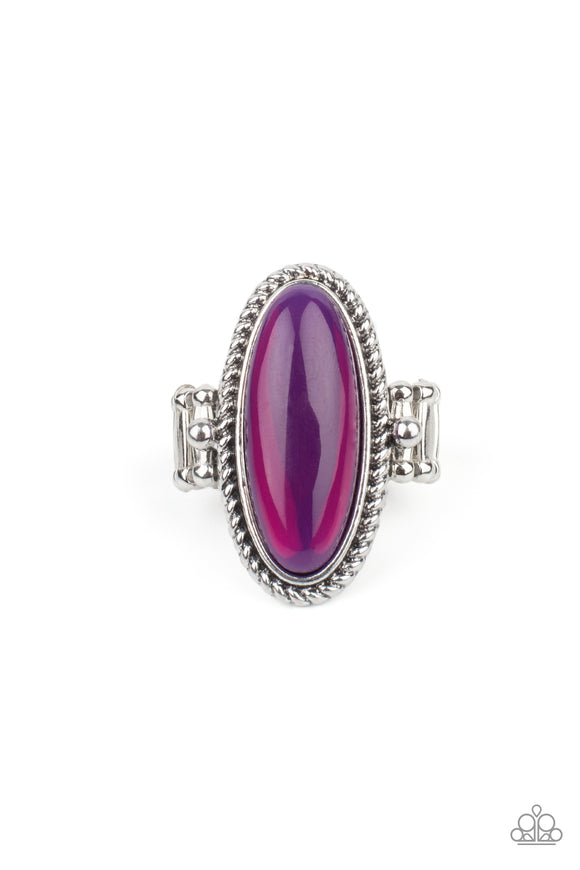 Oval Oasis - Purple - Jewelry with Erin Binford