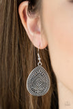 Mayan Mecca - Silver - Paparazzi Accessories - Earring - Jewelry with Erin Binford