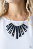 FAN-tastically Deco - Blue - Paparazzi Accessories - Necklace - Jewelry with Erin Binford