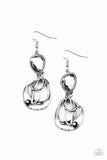 Galactic Drama - Silver- Paparazzi Accessories - Earrings - Jewelry with Erin Binford